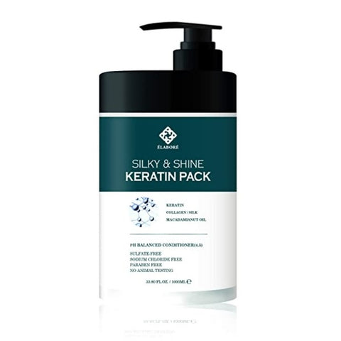 Elabore Silky & Shine KERATIN Hair Pack 33.80fl.oz/ 1000ml
