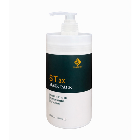 Elabore ST 3X Mask Pack - Scalp Therapy for All Scalp Types, Releases Stress, Softens Exfoliation, Cleans Hair Follicles, Strengthens Roots 1000ml