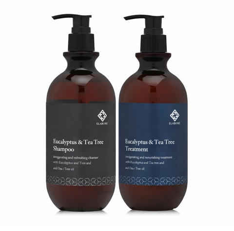 Elabore Eucalyptus & Tea Tree Shampoo and Treatment Set 15.21fl.oz / 450ml