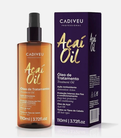 Cadiveu Acai Oil Treatment Antioxidant Action For All Hair Types 3.72 fl. oz / 110 mL