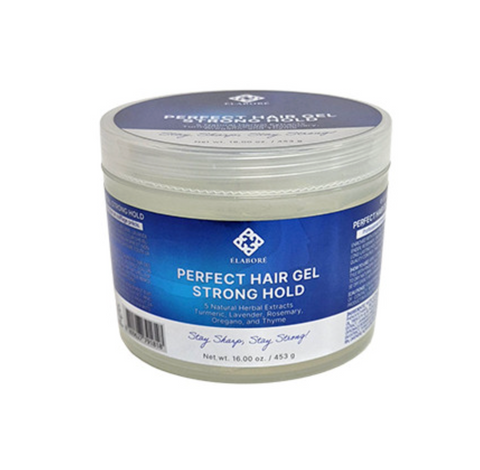Elabore Perfect Hair Gel – Strong Hold Styling Gel 16 oz / 453 g