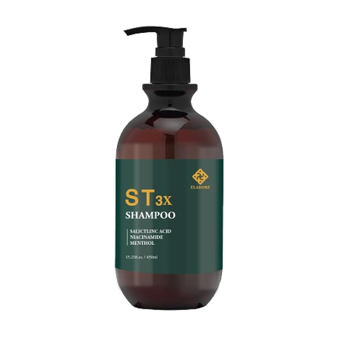 Elabore ST 3X Shampoo - Scalp Therapy Shampoo for Thin & Weak Hair, Removes Scalp Buildup, Anti-Dandruff, 15.21 fl. oz/ 450ml