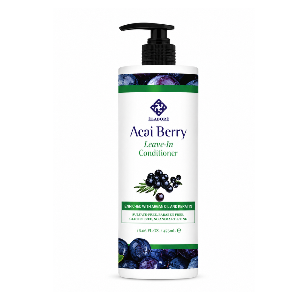 ELABORE Acai Berry Leave-In Conditioner - 16.06 fl.oz / 475 ml