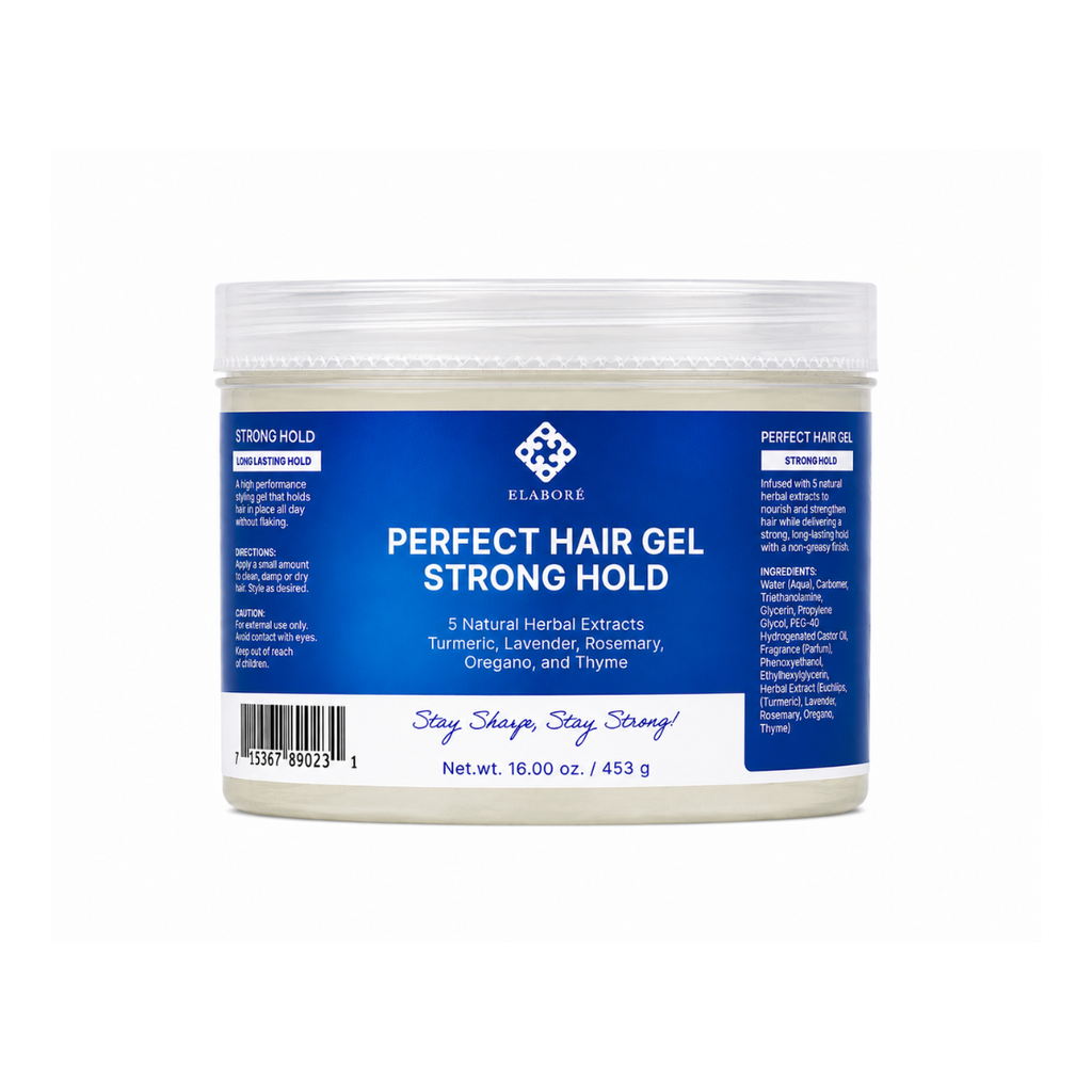 Elabore Perfect Hair Gel – Strong Hold Styling Gel 16 oz / 453 g