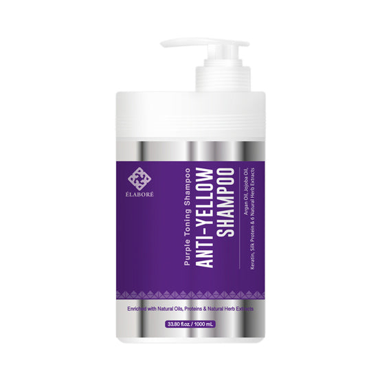 Elabore Purple Toning Shampoo - Anti Yellow Shampoo 33.80 fl.oz/ 1000ml