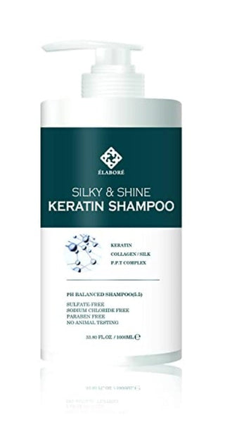 Elabore Silky & Shine KERATIN Shampoo & Hair Pack Set 33.80fl.oz/ 1000ml